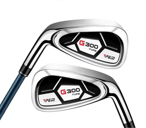 # 5 / # 6 / # 7 / # 8 / # 9 / # PW / # SW Golf Club Fer gaucher ou droitier r/s Manche en Carbone ou en Acier loft 24-55 degrés Pole Golf Fer pour Hommes (Gauche,# 5 (Acier))