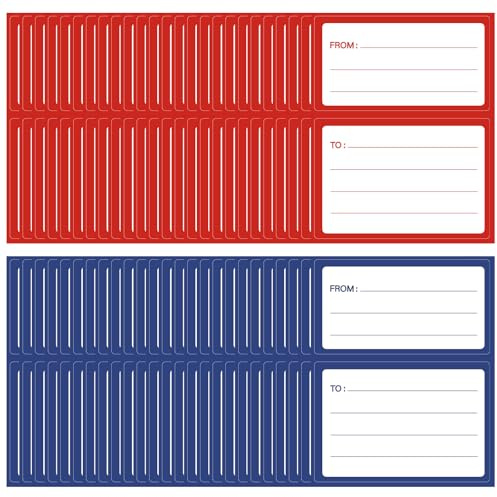 Mabor 100Pcs to from Address Mailing Labels, Self-Adhesive | Blank Handwriting To/From Address Sticker for Mailing Boxes Envelopes Packages Shipping Labels