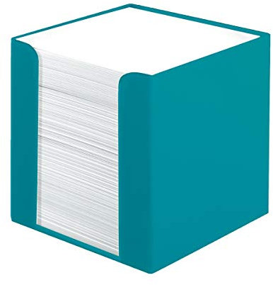 Herlitz 50015870 Zettelkasten 9 x 9 cm mit 700 Blatt, caribbean turquoise