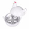 BESTonZON Eierkocher Elektrische Eierkocher Huhn Form Mikrowelle 4 Eierkocher Boiler Cooker Kitchen Tools