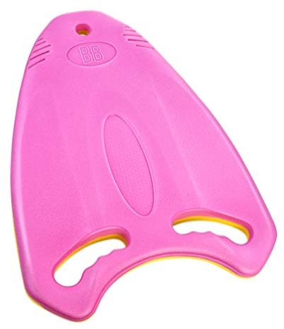 Swimming Kickboard for Kids, EVA Swim Board with Ergonomic Grip Handles for Beginner and Advanced Swimmer Swim Exercise Lessons Equipment Pool Training Aid Float Board, One Size Fits All