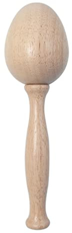 zalati Stopfei in Eiform aus Holz mit starkem Griff und allmählicher Krümmung für Socken, Pullover, Hosen, Hüte, Schals und Nähgarne