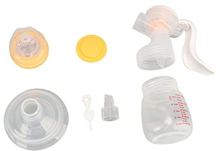 Manuelle Milchpumpe, Polypropylen, Ergonomisches Design, Tragbare Sammler-Handmilchpumpe mit Starker Saugleistung