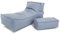 Ecopuf Outdoor Sitzsack Relaxliege Camel – wetterfester Sitzsack Sessel mit Abnehmbarer Kopfstütze – UV-resistenter Bean Bag – für drinnen und draußen