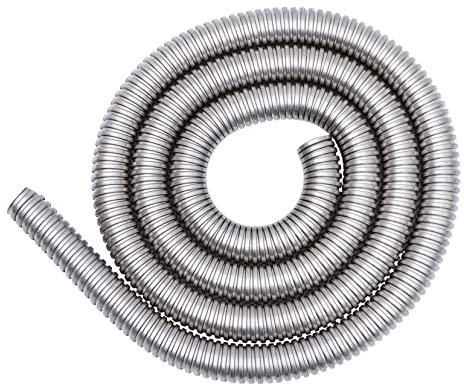 Uonlytech Protecteur De Câble Acier Inoxydable Gaine De Câble Métallique Flexible pour Protection Et Organisation