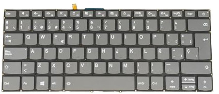 AZUBAYCOM SP - Teclado español para portátil Lenovo V14-ada V14-are V14-igl V14-iil V14-ikb V14-iwl, para IdeaPad Slim 1-14ast-05, 82C6 82DQ 82C2 82C4 81YA 81YB 81VS PC4CPB PC4CPB-SP, retroiluminado,