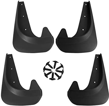 Adunsiaoto 4 Pieces Bavette Pneus Et d'ailes Voiture, Bavettes Garde-Boue Anti-éclaboussures, Bavette Avant Et Arrière Voiture Mud Flaps Guard Splash, Accessoires Protection Pneus Extérieurs Voitures
