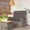 Festnight Gartensessel mit Liegefunktion Verstellbarer Liegesessel Polyrattan Hochlehner Gartensofa 2 Sitzer Rattansessel Balkonstuhl Garten Relaxsessel Rattan Outdoor Sessel Balkon Sofa ohne Tisch