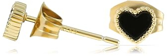 Made by Nami Herz Ohrstecker Gold Set Herz Ohrringe Damen aus 925 Sterling Silber Geschenke für Frauen Wasserfester Schmuck Hypoallergen