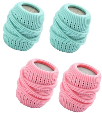 Nicear 4 Pcs Ball Dispenser For Fabric Softener Washer Liquid Dispenser Washing Machine Laundry Liquid Storage Ball Cleaning Softener Cleaning