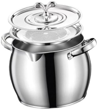 YWJLQH Lard Storage Container, Handle with Dust Cap, Lard Strainer for Camping, Storage, And Kitchen Cooking, Multi, 4 L 16.5cmx18cm