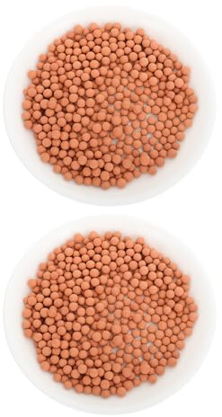 TOYZFRIENDY Lot de 2 Paquet de Billes Céramiques pour Hydroponie Granulés Poreux Taille Moyenne et Grosse Terre Cuite Naturelle Couleur Terre Cuite 1000G Aération Optimale pour Racines