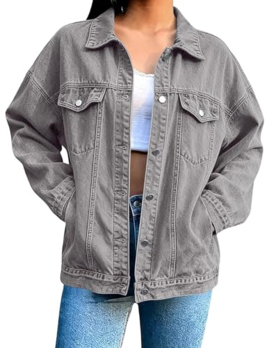 Mockajacka damer kort, avslappnad övergångsjacka, jeansjacka damer kort stretch bikerjacka ledig lätt klassisk denimjacka jeansskjorta casual blouson jacka lös flygarjacka trendig jacka