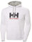 Helly Hansen Hombre Sudadera con Capucha HH Logo, Blanco, L