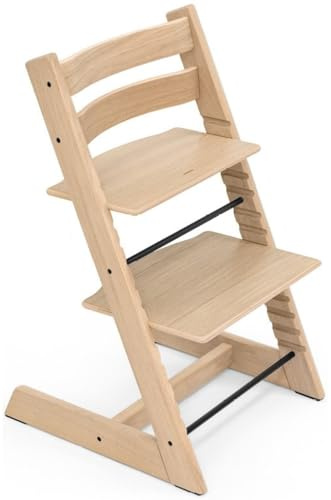 Tripp Trapp Chair from Stokke, Oak Natural - Adjustable, Convertible Chair for Toddlers, Children & Adults - Comfortable & Ergonomic - Made with Oak Wood
