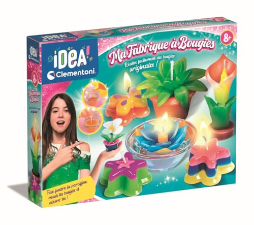 Clementoni Ma Fabrique à Bougies - Kit Créatif DIY Moules et Paraffine - 8-12 Ans