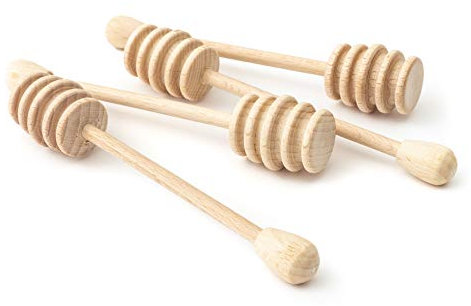 Tuuli Kitchen 4 pezzi set Cucchiaio per miele in legno di faggio (15 cm)