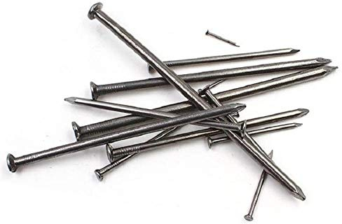 Clous en acier ronds, clous à bois, clous à bois, clous en fer-4 * 90 mm [50 pièces]
