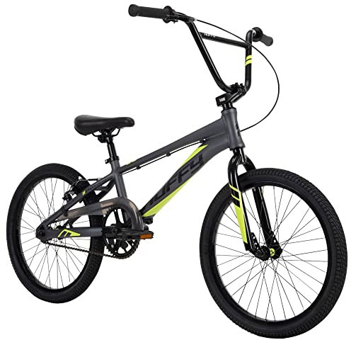 Huffy Enigma 20 BMX Bike, Aluminum Frame, Race Style, Matte Black