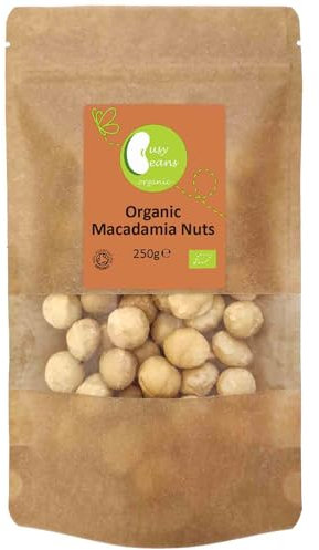 Organic Macadamia Nuts - Certified Organic - by Busy Beans Organic (250g)