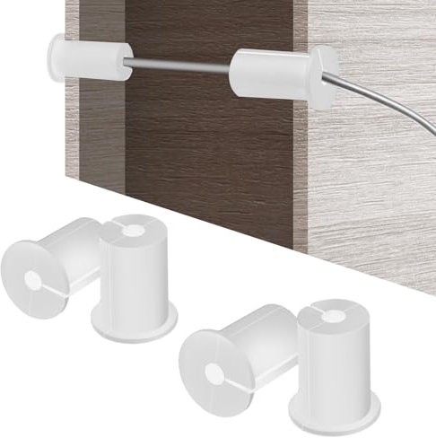 4 Pcs Cable Grommet Kit for Starlink, Wall Pass Through Grommets Compatible with Starlink Mount for Cord Protection, Cable Routing Bushings for 1 Wall Hole, Starlink Accessories(White).