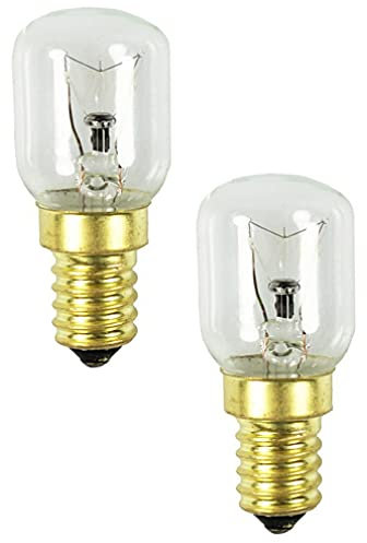 Philips 2x Backofenlampe 25W 230V E14 SES 57x25mm 172 Lumen 2700K