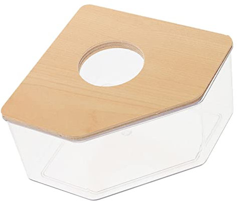 DRESSOOS Bac à Sable Transparent pour Hamster Salle De Bain Et Sauna pour Petits Animaux pour Chinchillas Cochons Et Gerbilles Matériau Facile à Nettoyer Conception Créative pour