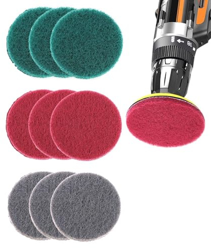 SHUOHONG 9 Pezzi Spugna Abrasiva 100mm, Carta Vetrata Spugna Lucidante per Levigatrice Orbitale, Carta Vetrata per Levigatrice, 3 Diverse Rigidità (Rosso, Verde, Grigio)