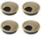 4 Pcs Desk Grommet 60mm, Desk Cable Grommet, Computer Grommet Metal Round, Desk Hole Cover, Cable Grommet, Bronze Desk Grommet, for Home Office Desk Surface Port Hole Covers Tidy