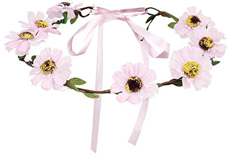 Boland 52221 - Stirnband Mallorca, Blumen-Haarkranz, Kopfschmuck mit Blüten, Flower-Power, Accessoire, Karneval, Kostüm, Mottoparty