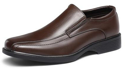 Bruno Marc Men's Dress Shoes Leather Lined Formal Oxfords Business Men Slip-on Loafer,Size 11,Dark/Brown,CAMBRIDGE-05