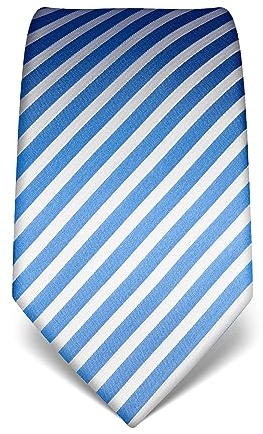 Vincenzo Boretti Cravate homme, pure soie, haute densité de tissage, anti-tâches, anti-salissures, hydrofuge, longue, accessoire élégant pour la chemise et costume - à rayures