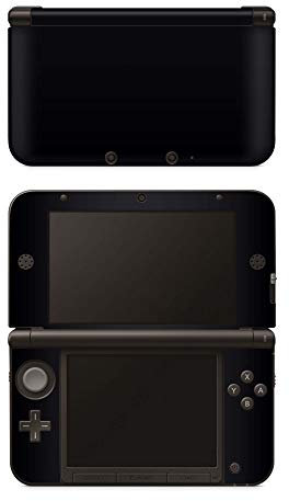 Skins4u Aufkleber Design Schutzfolie Vinyl Skin kompatibel mit Nintendo New 3DS XL Solid State Black