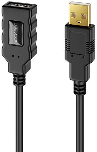 deleyCON Câble d'extension actif USB 2.0 avec amplificateur de signal USB 2.0-10 m
