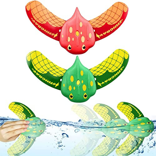 Unterwasser Glider,Tauchspielzeug für Kinder Pool, 2 Stücke Teufel Fisch Schwimmbad Spielzeug,Wasserspielzeug Kinder,Poolspielzeuge Poolparty,Wasser Spielzeug Fische,Unterwasser Spielzeug Strand