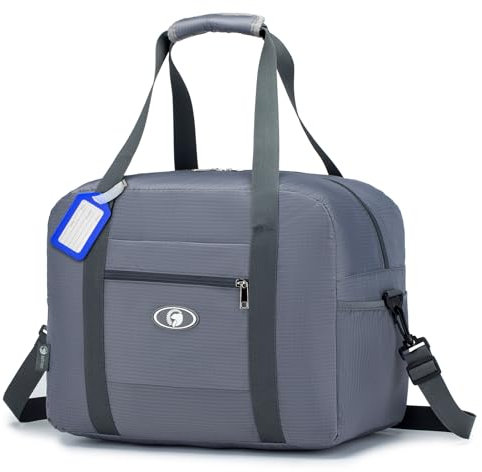 SPAHER Faltbare Reisetasche 40x30x20 Handgepäck für Wizzair, Vueling, Volotea, Eurowings - Handtaschen Organizer, Duffle Bag, Reise Gepäck Koffer