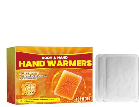 Autocollant auto-chauffant, chauffe-corps portable, autocollant chauffant d'hiver, chaleur durable, matériau robuste, facile à utiliser, polyvalent pour les bras ou le corps, 8 à 12 heures, 12 x 9 x 1