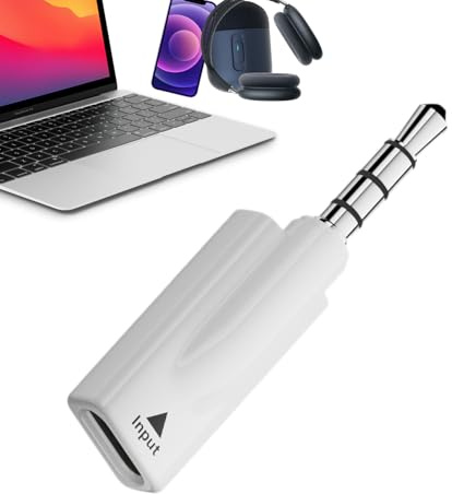 Arroopu Adaptador De Conector De Audífonos | Adaptador De Tipo-C Hembra A Jack De 3.5mm | Dongle de Audio | para Cascos Tabletas Teléfonos Auriculares Cableados Electrónicos
