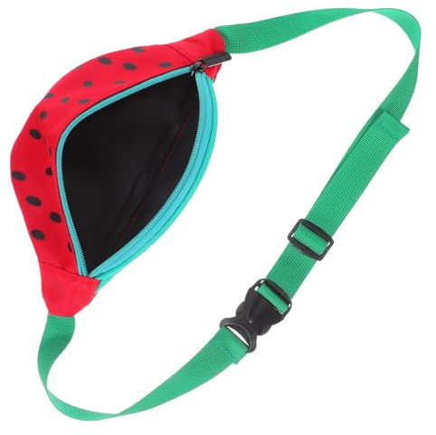 OSALADI Bolso Bandolera Infantil Forma de Sandía, Nylon Liviano, Diseño Adorable para Niñas en Salidas de Verano, Opción Cruzada Cómoda y Práctica