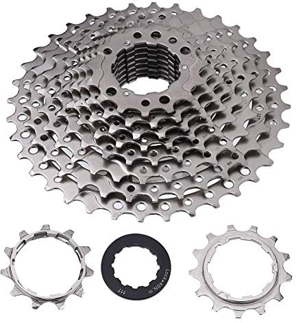 Cassette de vélo 10S 11-36T, 32/36/42/46T 9/10/11/12 Vitesses pignon de Cassette de Roue de vélo, Roue de Route (10S 11-36T) 12 Vitesses
