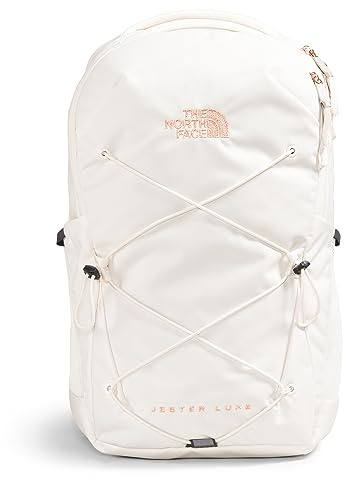 THE NORTH FACE Women's Jester Luxe, Gardenia White/Burnt Coral Metallic, One Size, Classic