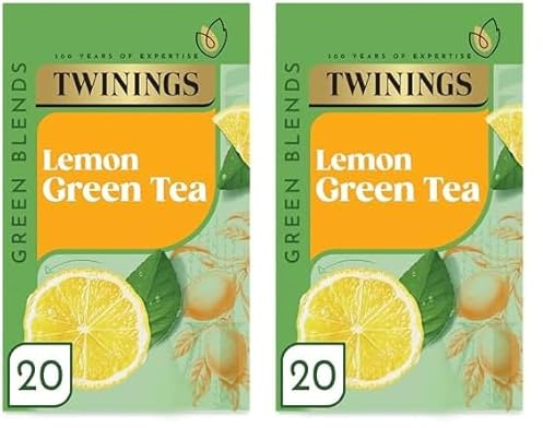 Twinings Lemon Green Tea 20 Tea Bags (Pack of 2)