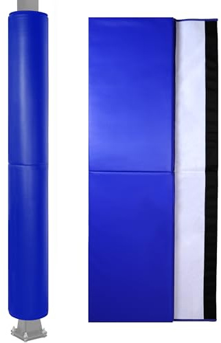 6 Feet Tall Round and Square Pole Pad, Wrap Around Pole & Post Padding, 2 Thick Heavy Duty Safety Pole Pads, Fits 2.5- 6.5 Diameter Basketball Pole, Basement Pole, Playground Pole, Garage Pole etc.
