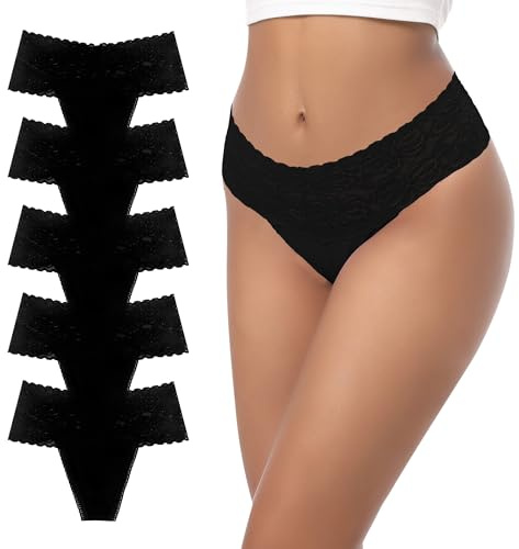 GAREDOB Culotte-tanga pour femmes avec couverture complète, Tangas doux, 4XL