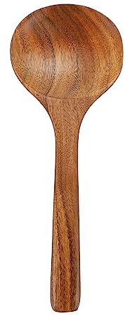 FUNOMOCYA Cuchara De Madera Para Cocina y Servicio Mango Seguro y Ergonómico Antiarañazos Para Utensilios Delicados Resistente y Duradera Para Restaurantes y Catering