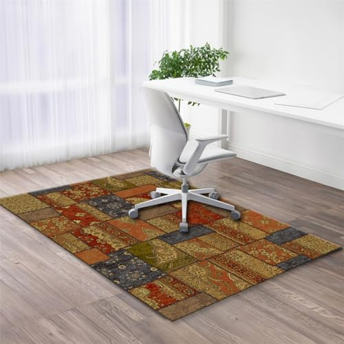 Tappetino per sedia da scrivania, per moquette e pavimenti duri, per sedie a rotelle, pieghevole, protezione per pavimenti a pelo corto, 120 x 200 cm
