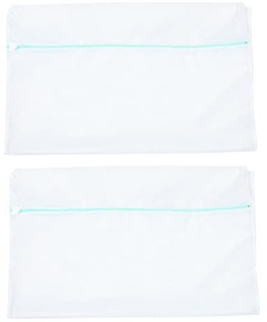 PRETYZOOM 2St Quilt-Waschtasche Kleidersäcke für Reisen Reisewäschesäcke Taschen Wäschesack Mesh Maschine leinenbettwaesche постельное белье Wäschenetzbeutel Mesh-Wäschesack Polyester Weiß