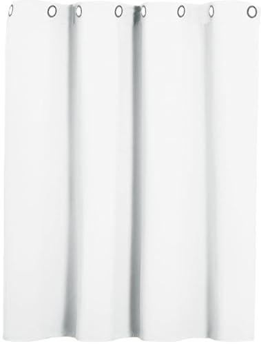 QINLIQIN Cortinas Termicas Aislantes Frio y Calor 146 x 115 cm Cortinas Cortas para Ventanas Poliéster Color Sólido Protección contra El Frío para Decoración del Hogar, Blanco