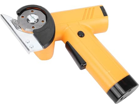 Oreilet Sladdlös Elektrisk Sax med LED-skärm och Lätt Batteridriven Handhållen Skärare för Matta Kartong Läder Plast (YELLOW)