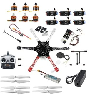 F550 550 mm hjulbasförstärkt gör-det-själv 6-axlad hexacopter drönarsats 2212 920KV Motor T8FB Radiouppriktning(T8FB Full Set)